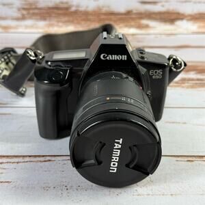 Canon EOS 650 SLR Film Camera with Tamron AF Lens Auto Exposure
